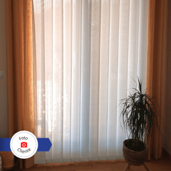 Cortinas verticales en tejido Screen fibra de vidrio