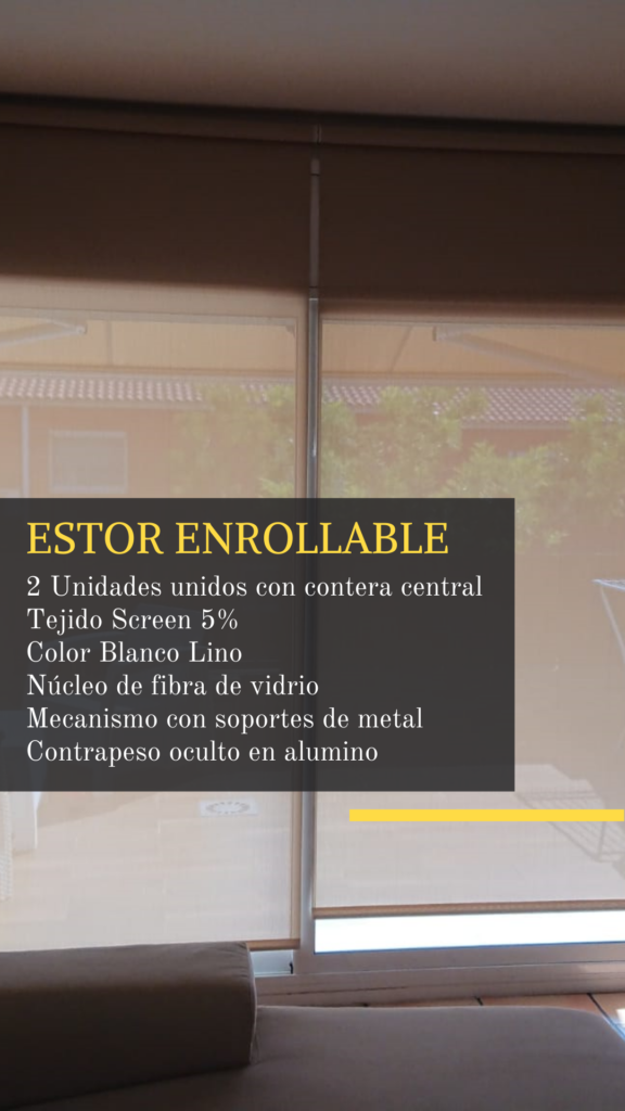 Estor Screen a medida Blanco - PREMIUM · Tienda Online