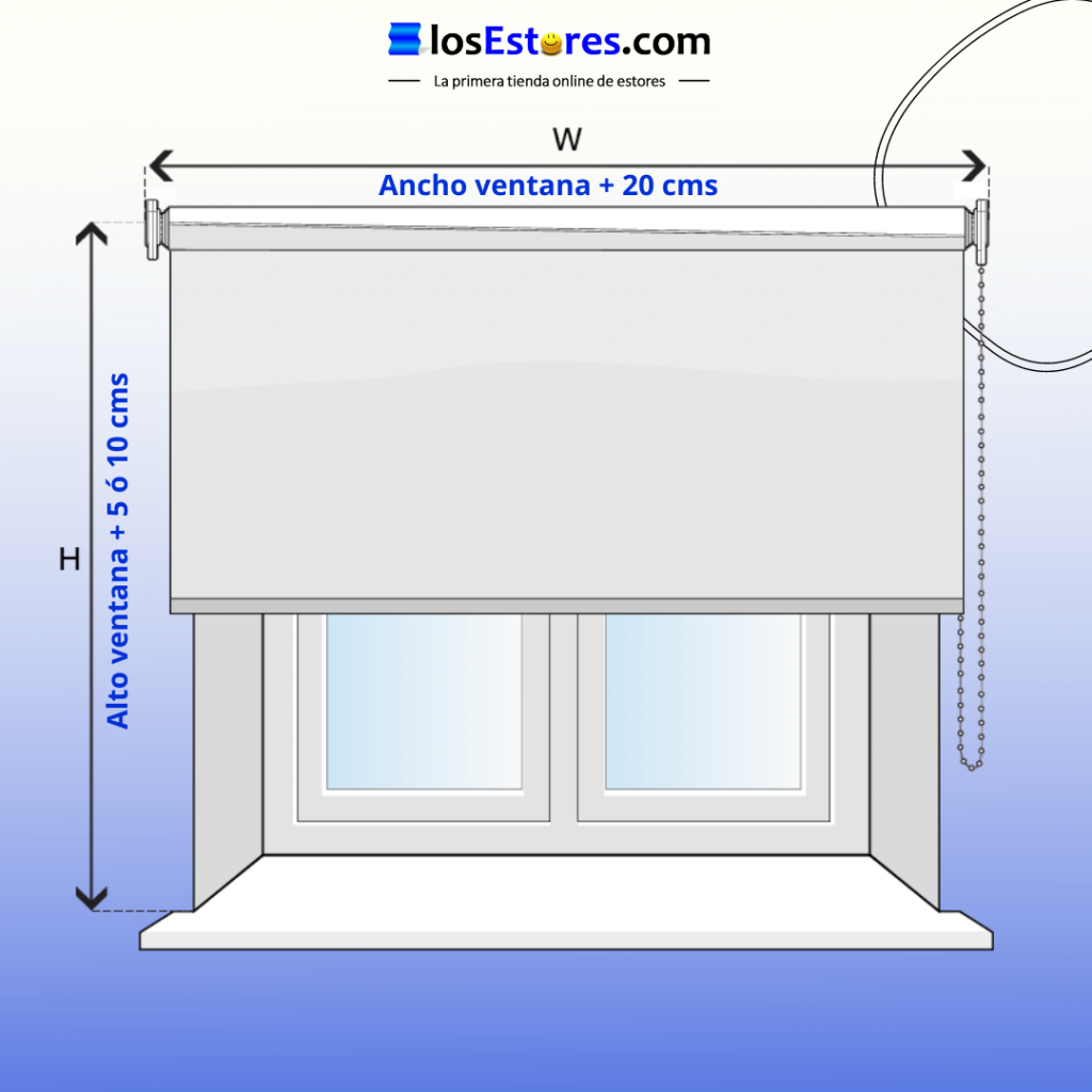 Estores Ventanas Sin Taladrar Comprar Online - Alker