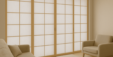 Descubre cómo separar ambientes con paneles japoneses