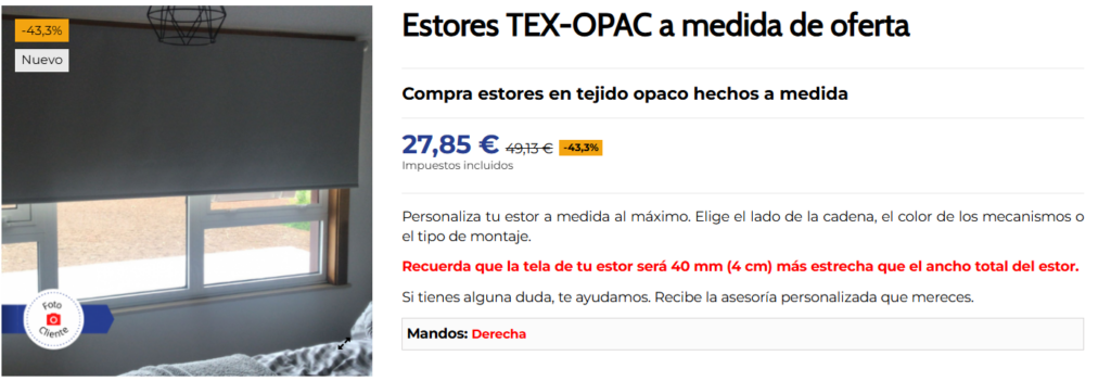 estores para dormitorios privacidad y entrada de luz