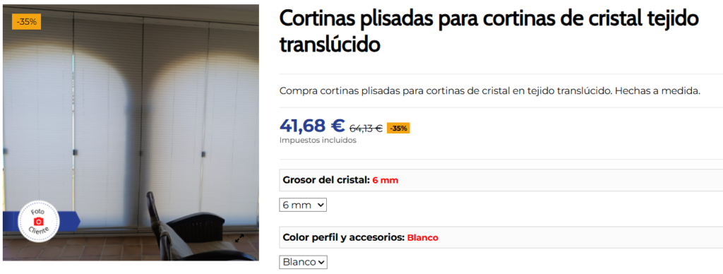 estores para la terraza